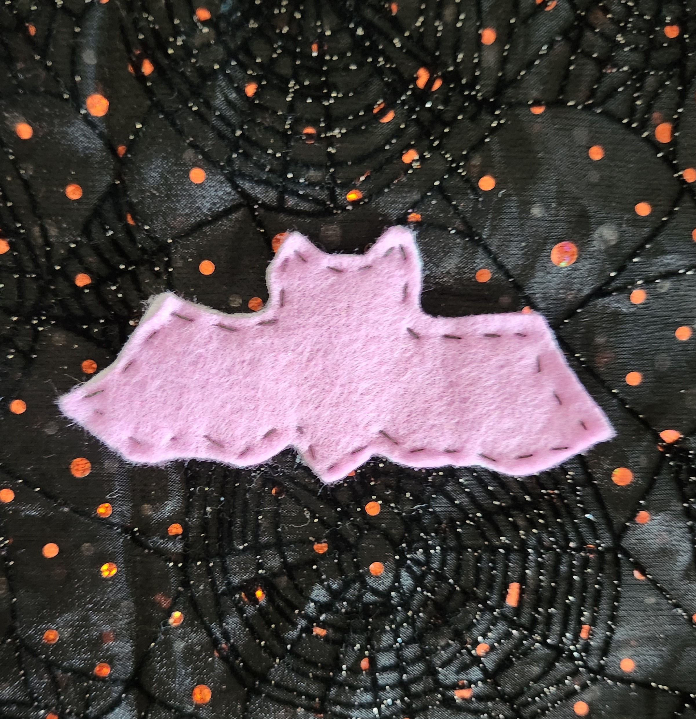 large felt bat pin