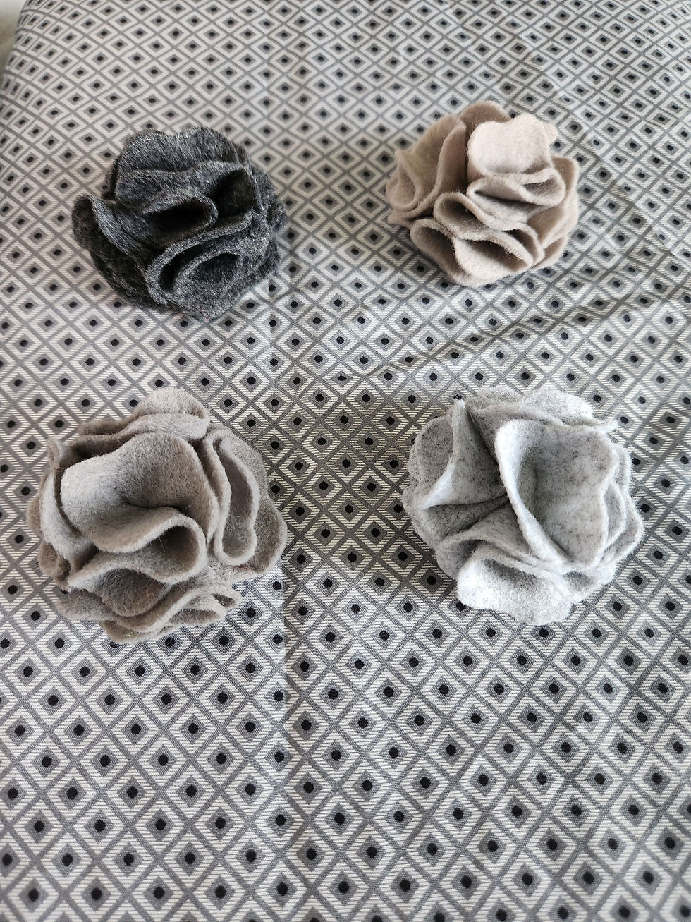 Folded Felt Flowers