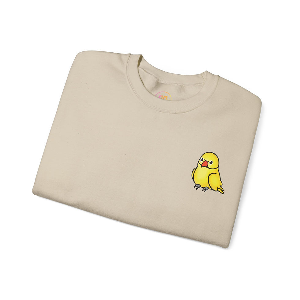 Thumbnail: Lovely Lutino Indian Ringneck Crewneck 