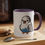 Thumbnail: Ballin Blue & White Budgie Accent Coffee Mug 
