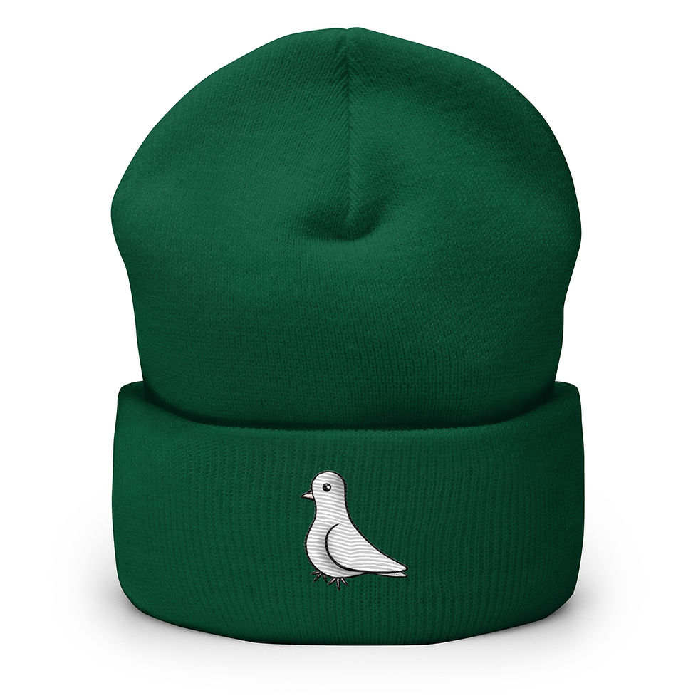 Thumbnail: Delicate Dove Cuffed Beanie
