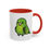 Thumbnail: Lovely Lineolated Parakeet Accent Coffee Mug 