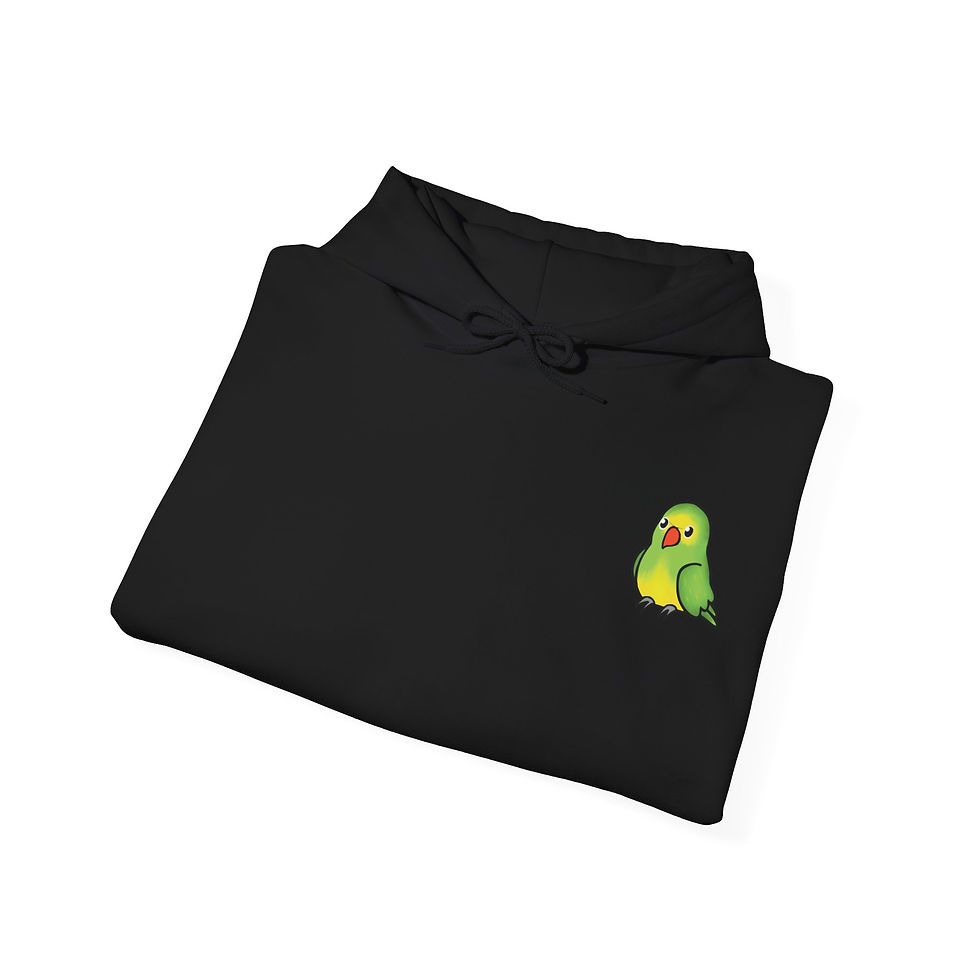 Thumbnail: Female Green & Yellow Indian Ringneck Hoodie 