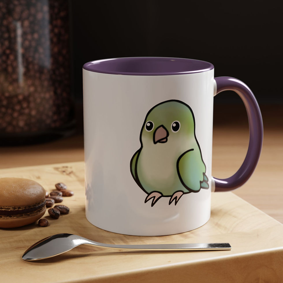 Thumbnail: Pretty Pastel Quaker Accent Coffee Mug 