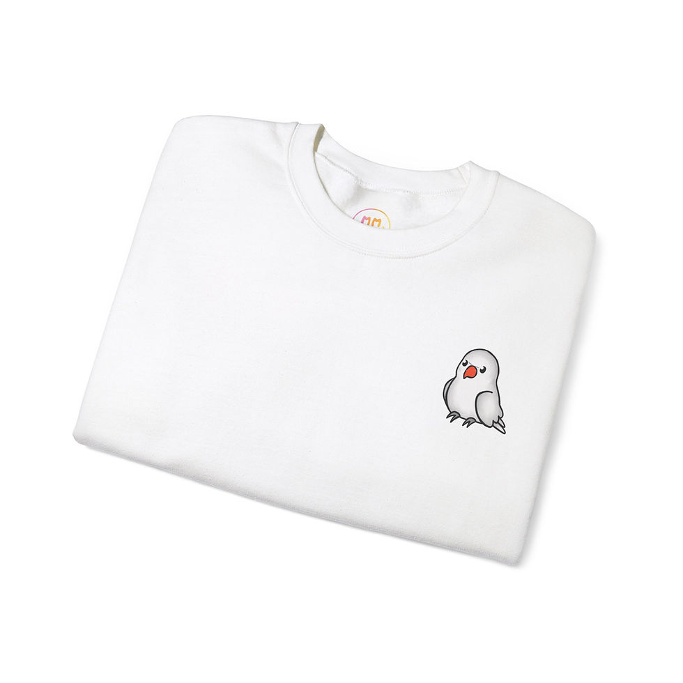 Thumbnail: Female Whimsy White Indian Ringneck Crewneck 