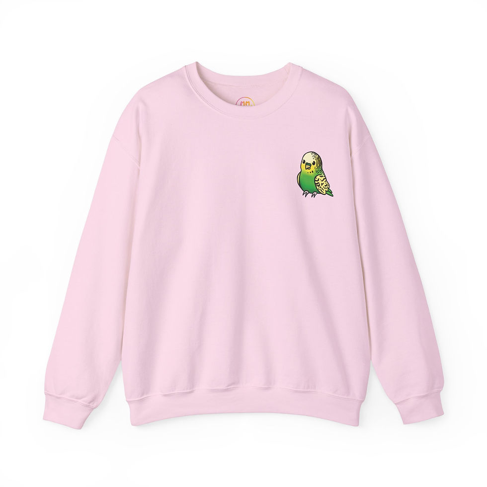 Golden Green Budgie Crewneck