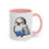 Thumbnail: Ballin Blue & White Budgie Accent Coffee Mug 