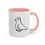 Thumbnail: Delicate Dove Accent Coffee Mug 