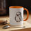 Thumbnail: Aloof Albino Budgie Accent Coffee Mug 