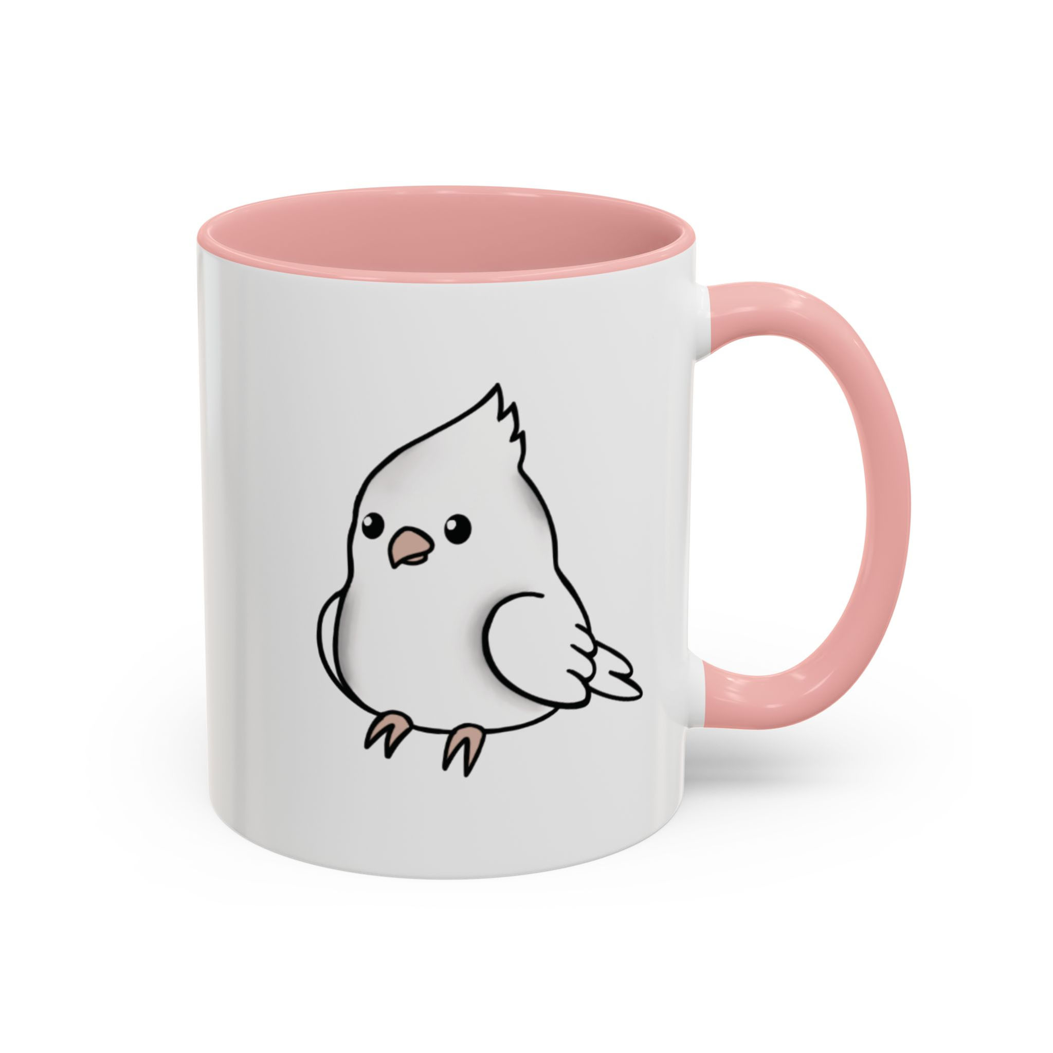Avid Albino Cockatiel Accent Coffee Mug 