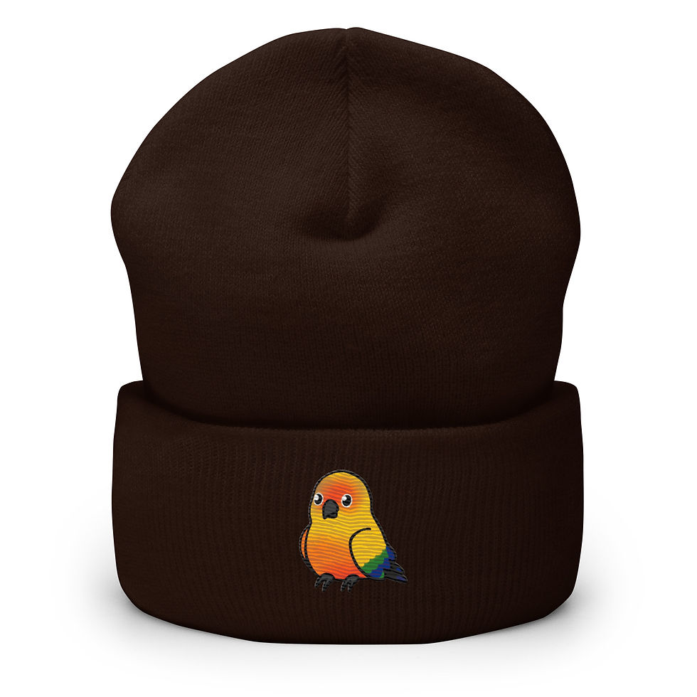Thumbnail: Cheeky Conure Cuffed Beanie