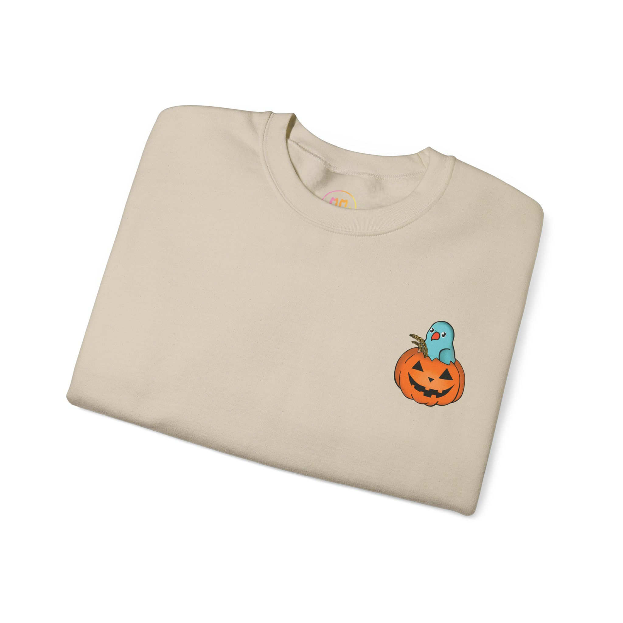 Female Baby Blue Indian Ringneck Halloween Crewneck 