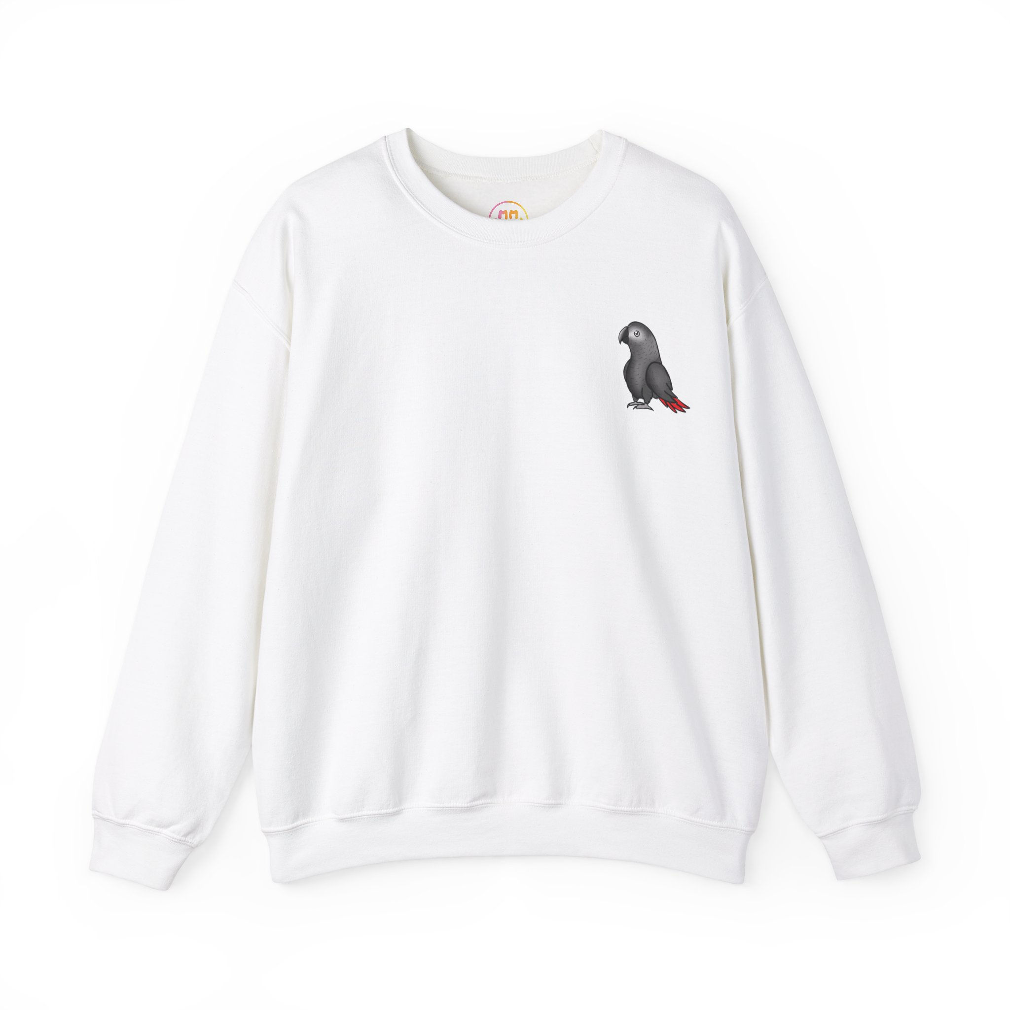 Abstract African Grey Crewneck 
