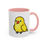 Thumbnail: Female Lovely Lutino Indian Ringneck Accent Coffee Mug 