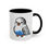 Thumbnail: Ballin Blue & White Budgie Accent Coffee Mug 