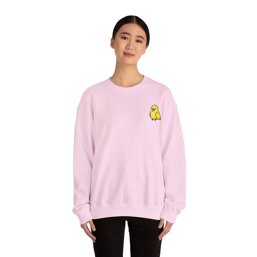 Thumbnail: Female Lovely Lutino Indian Ringneck Crewneck 