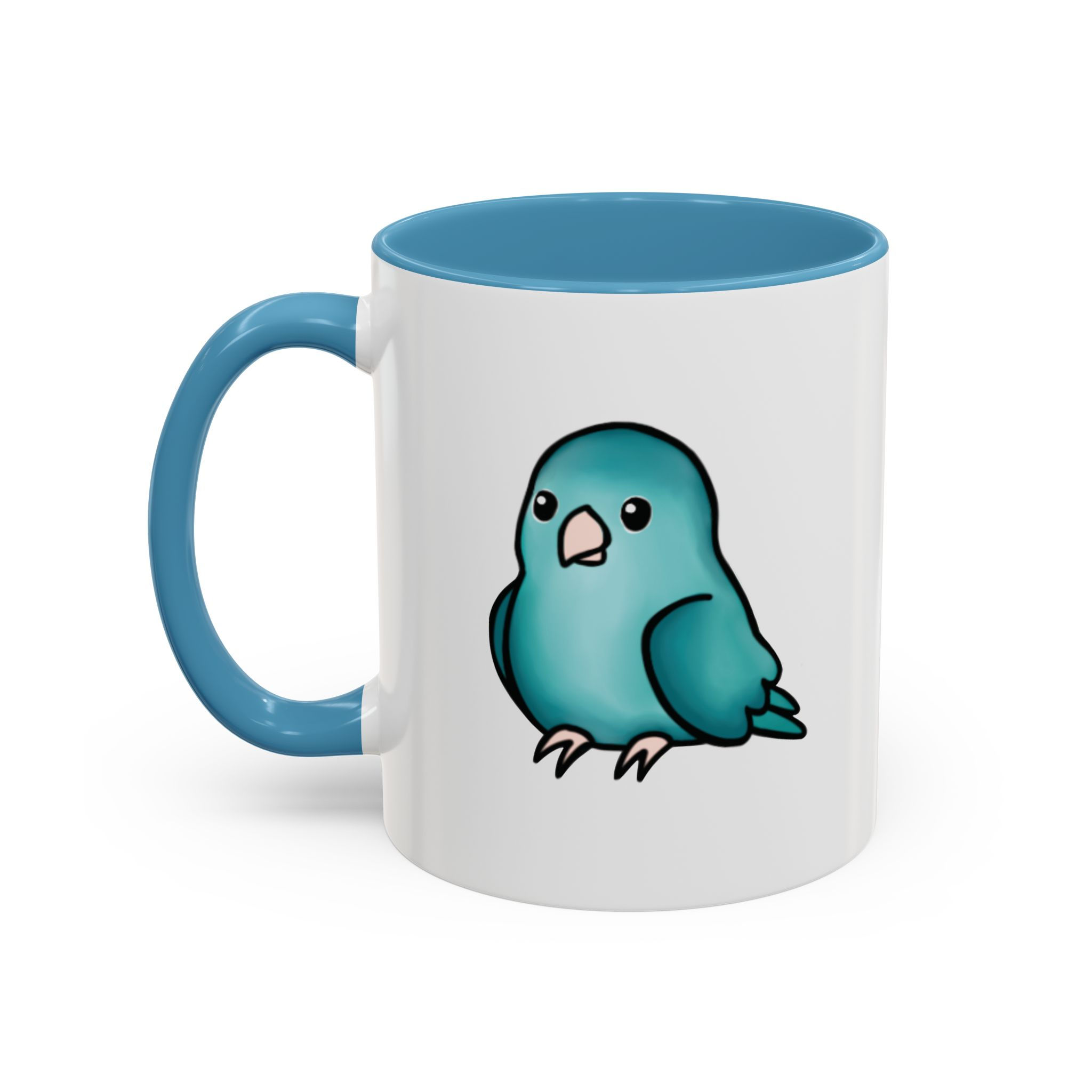 Cyan Parrotlet Accent Coffee Mug 