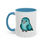 Thumbnail: Cyan Parrotlet Accent Coffee Mug 