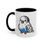 Thumbnail: Ballin Blue & White Budgie Accent Coffee Mug 