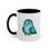 Thumbnail: Cyan Parrotlet Accent Coffee Mug 