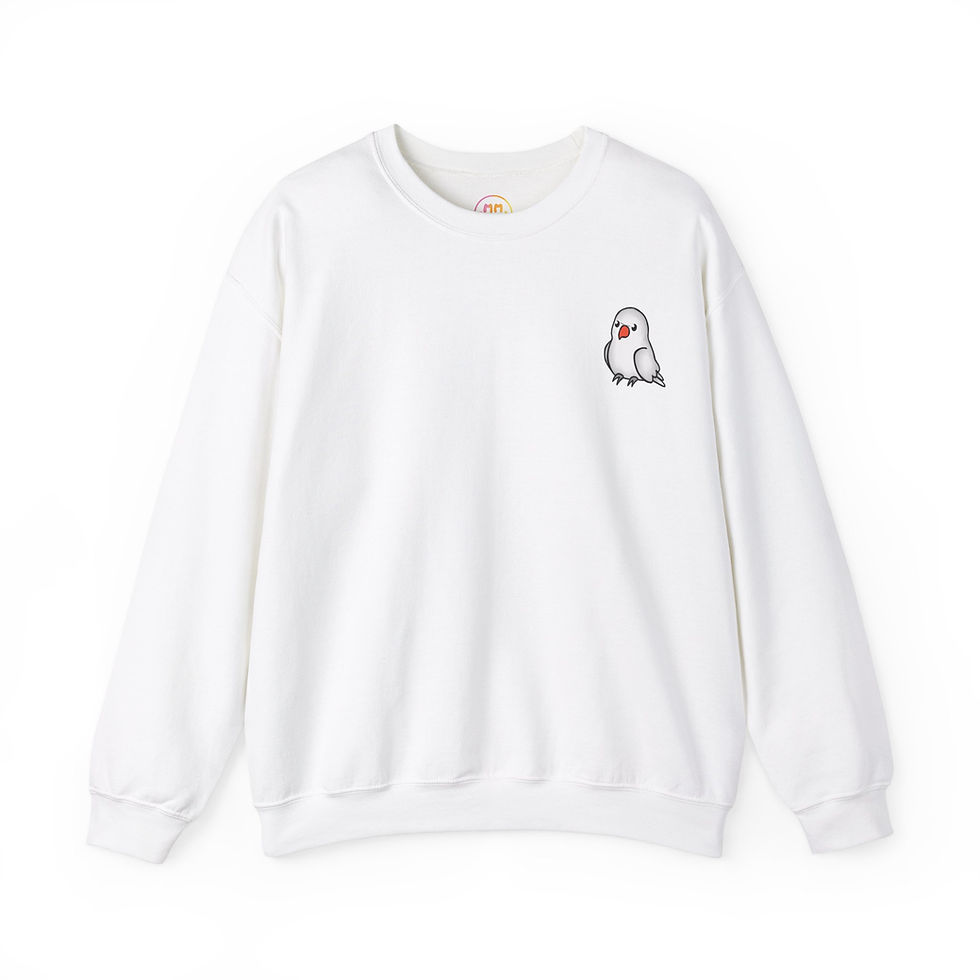 Thumbnail: Female Whimsy White Indian Ringneck Crewneck 