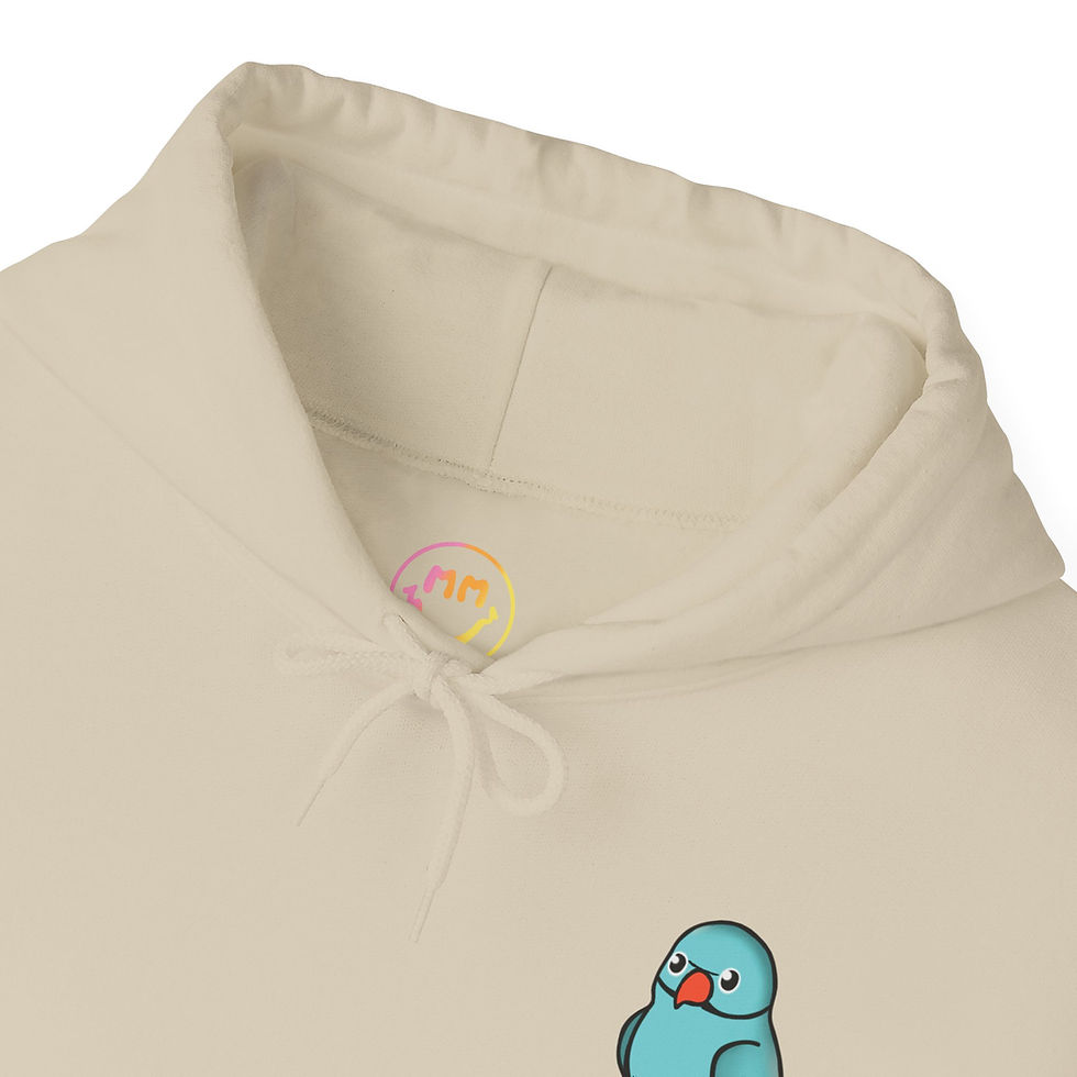 Thumbnail: Baby Blue Indian Ringneck Hoodie 