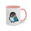 Thumbnail: Blue Masked Lovey Accent Coffee Mug 