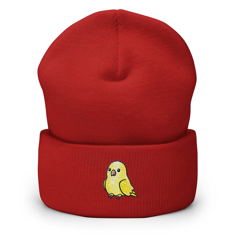 Thumbnail: Yappy Yellow Quaker Cuffed Beanie