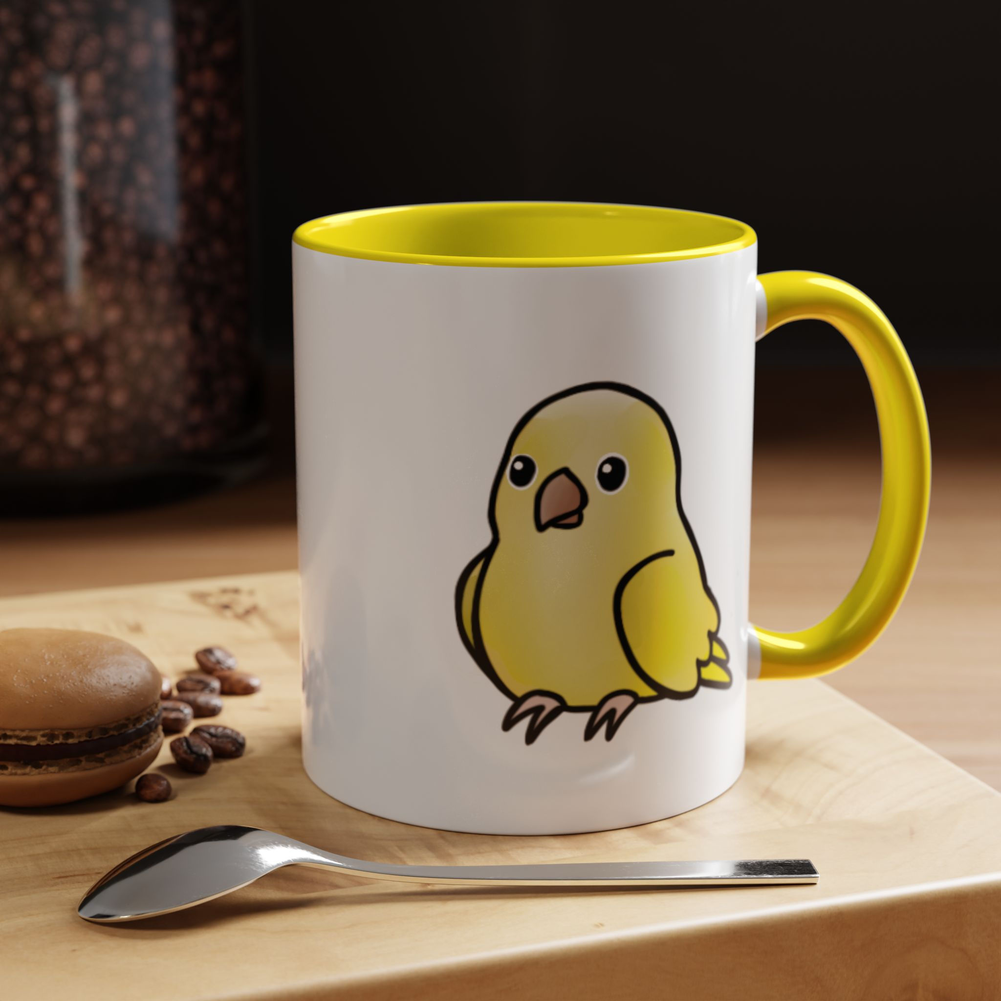 Yappy Yellow Quaker Accent Coffee Mug 