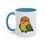 Thumbnail: Peachy Green Lovey Accent Coffee Mug 