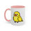 Thumbnail: Lovely Lutino Indian Ringneck Accent Coffee Mug 