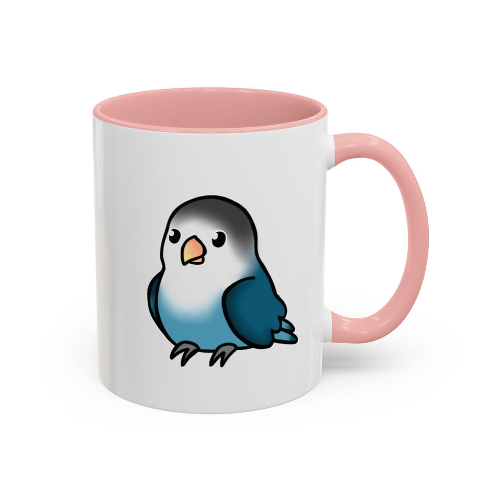 Thumbnail: Funky Fischer's Lovebird Accent Coffee Mug 