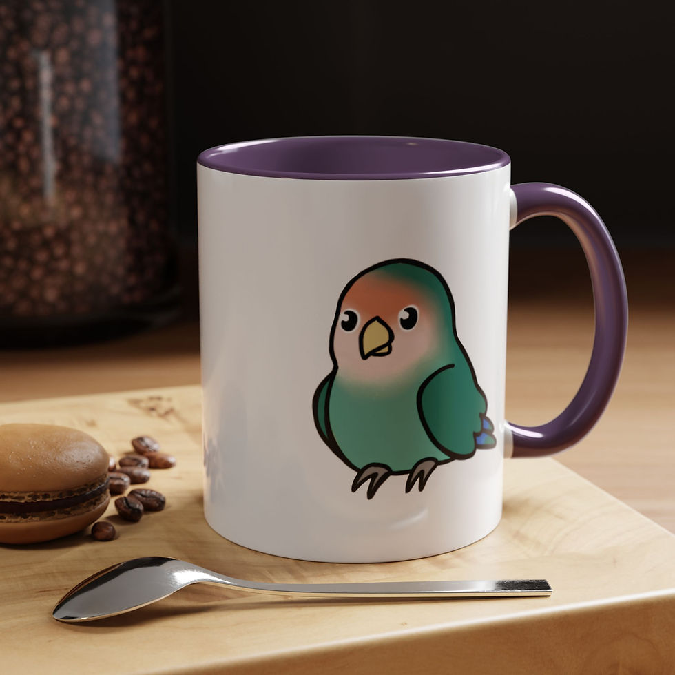 Thumbnail: Peach Faced Princess Lovey Accent Coffee Mug 