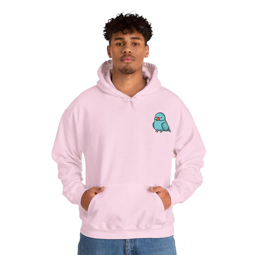 Thumbnail: Baby Blue Indian Ringneck Hoodie 