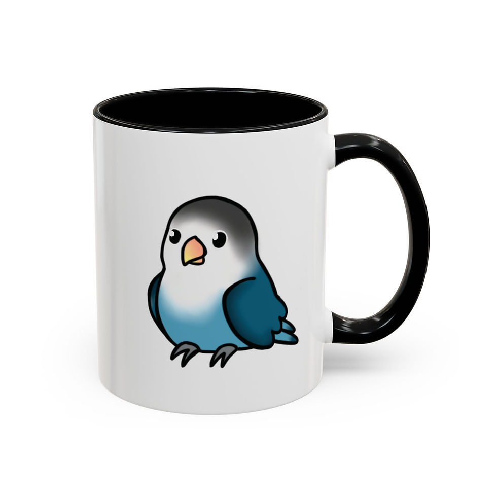 Thumbnail: Funky Fischer's Lovebird Accent Coffee Mug 