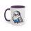 Thumbnail: Ballin Blue & White Budgie Accent Coffee Mug 