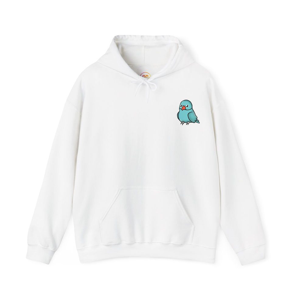 Thumbnail: Baby Blue Indian Ringneck Hoodie 