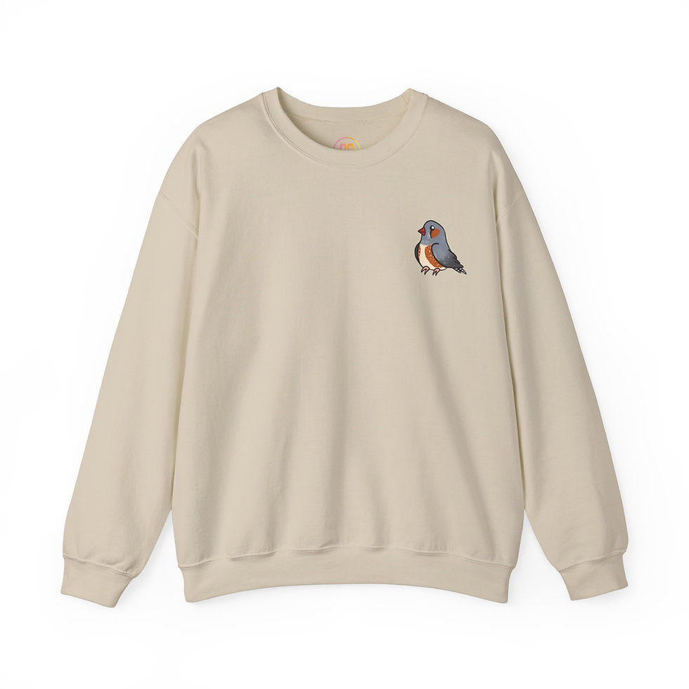 Thumbnail: Zonky Zebra Finch Crewneck 