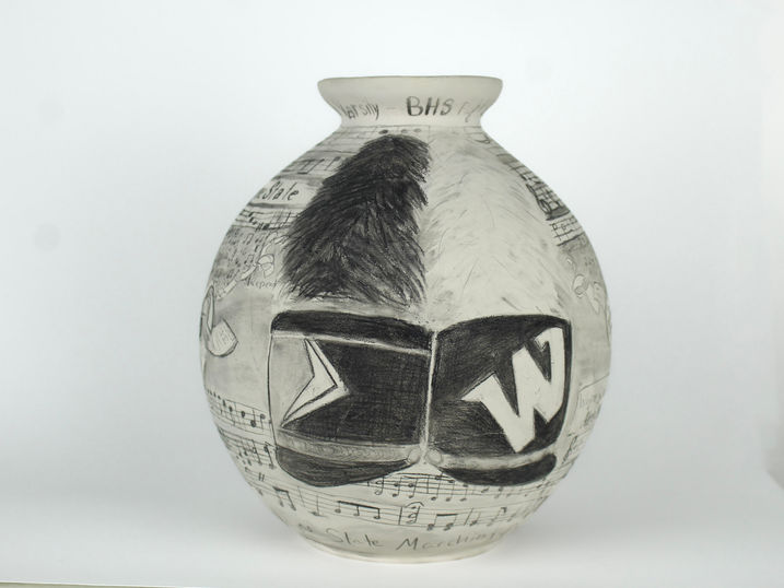 underglaze pencil on ceramic