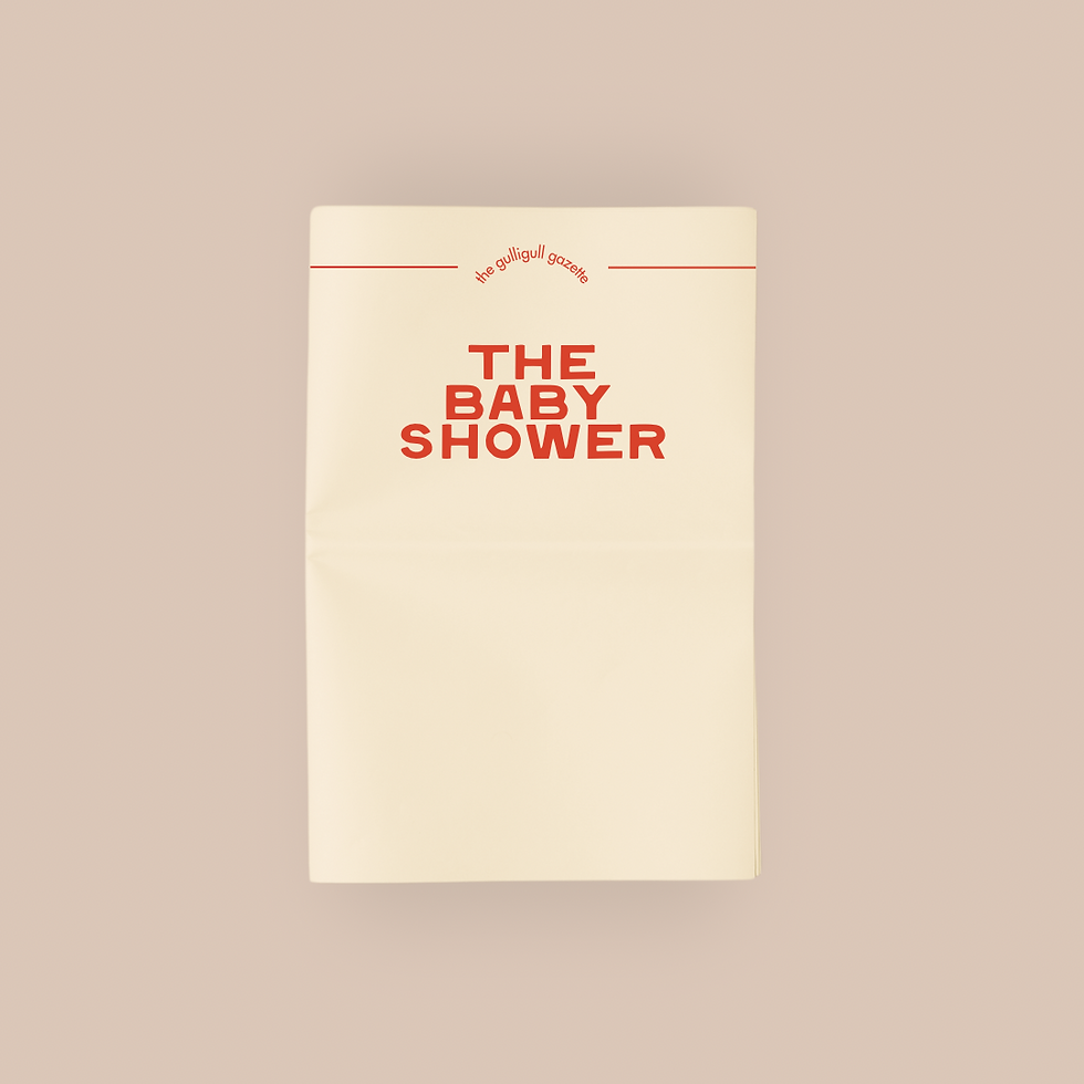 Thumbnail: The Baby Shower Newspaper Template RED