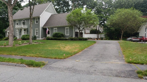 residential driveway before installation