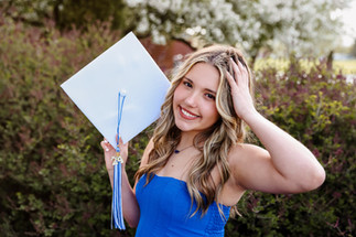Senior portrait celebrating graduation