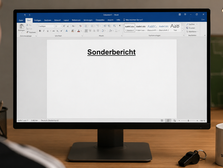 Korrekte Erstellung eines Sonderberichts: Neues Formular des FVR erleichtert die Arbeit der Schiedsrichter