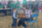 Jack participating in Chicken Showmanship