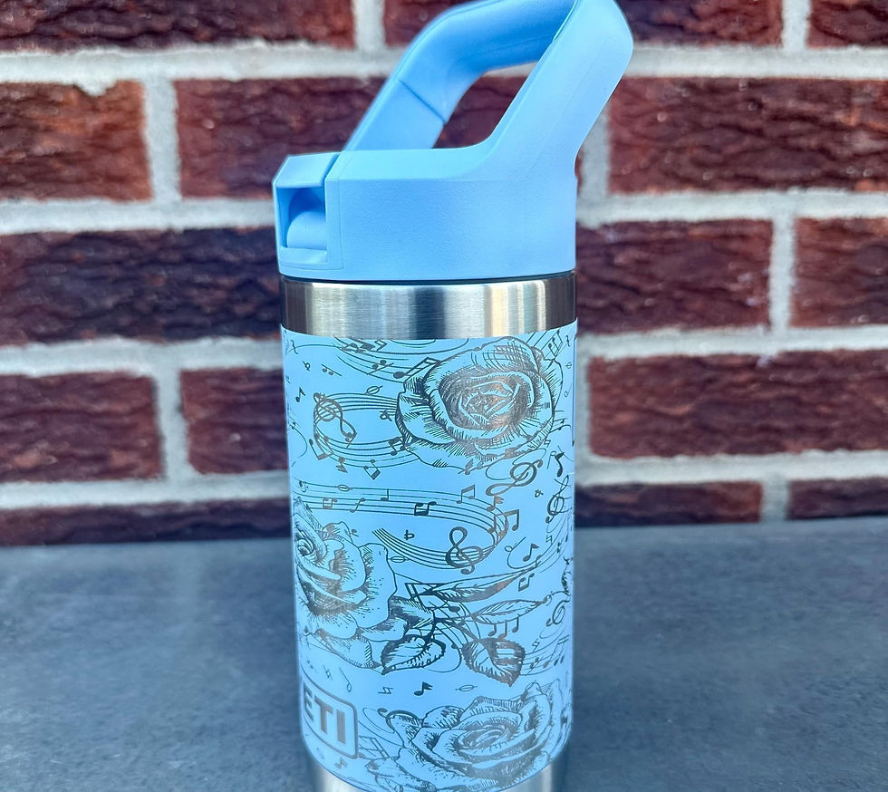 Thumbnail: The Beauty of Music - Personalized Engraved YETI Water Bottle