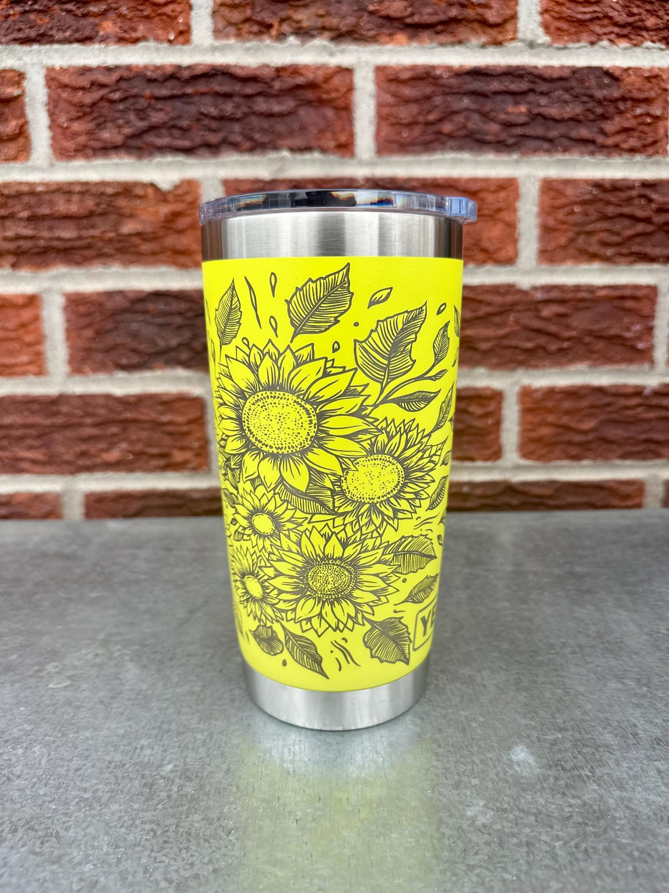 Sunflower Garden - Personalized Engraved YETI Tumbler - Coffee Mug