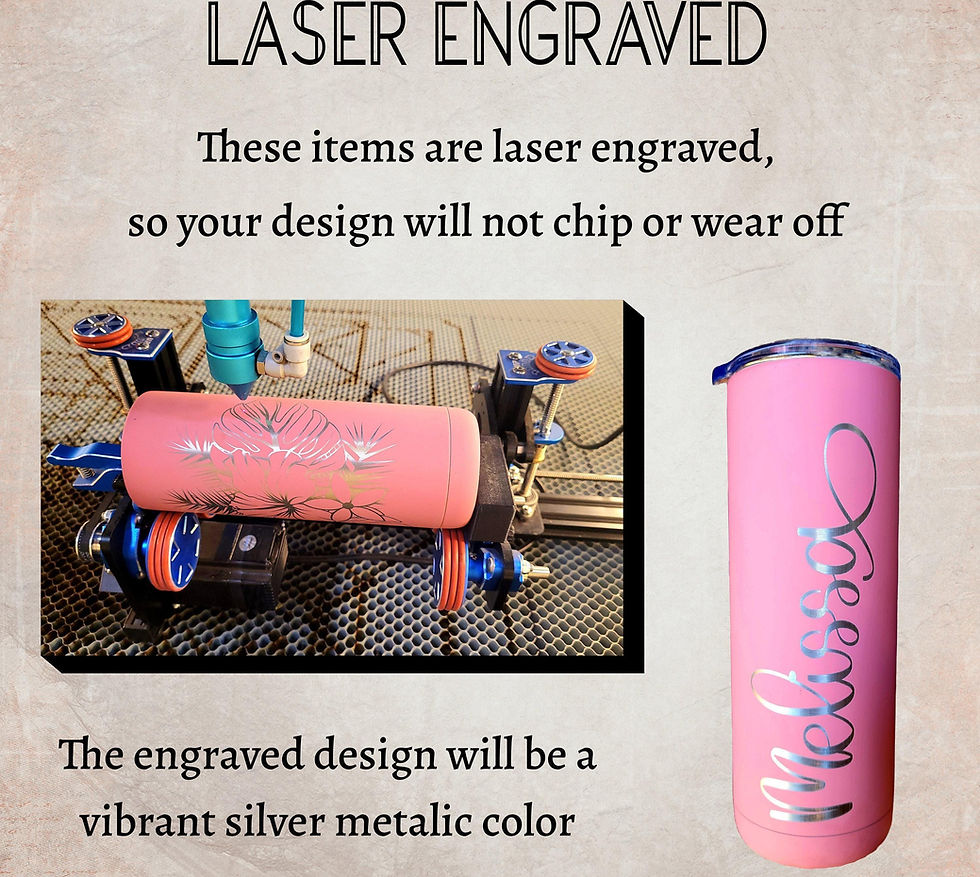 Thumbnail: Your Logo/Design - Personalized Engraved 20oz Skinny Tumbler/ Coffee Mug