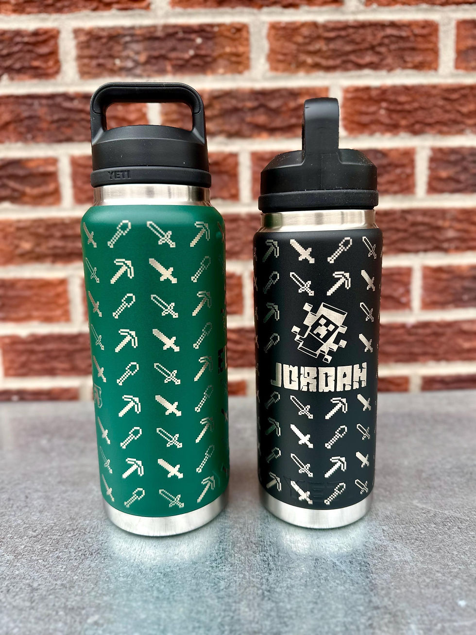 Thumbnail: Mine it out! - Personalized Engraved YETI Water Bottle/ Minecraft/ Gaming