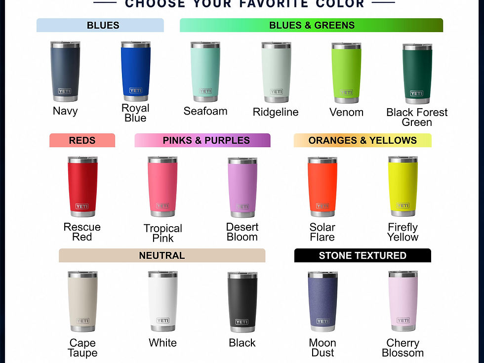 Thumbnail: Wildflowers - Personalized Engraved YETI Tumbler - Coffee Mug