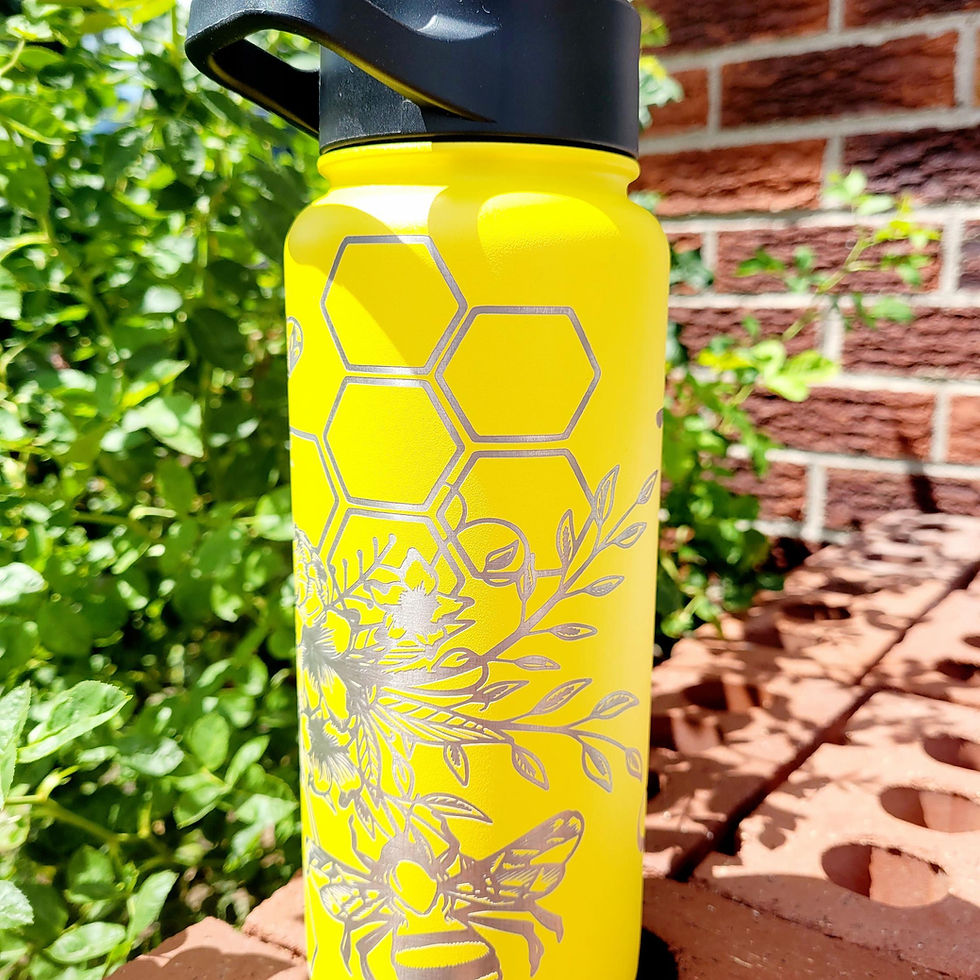 Thumbnail: Busy Bee - Personalized Engraved Simple Modern Water Bottle